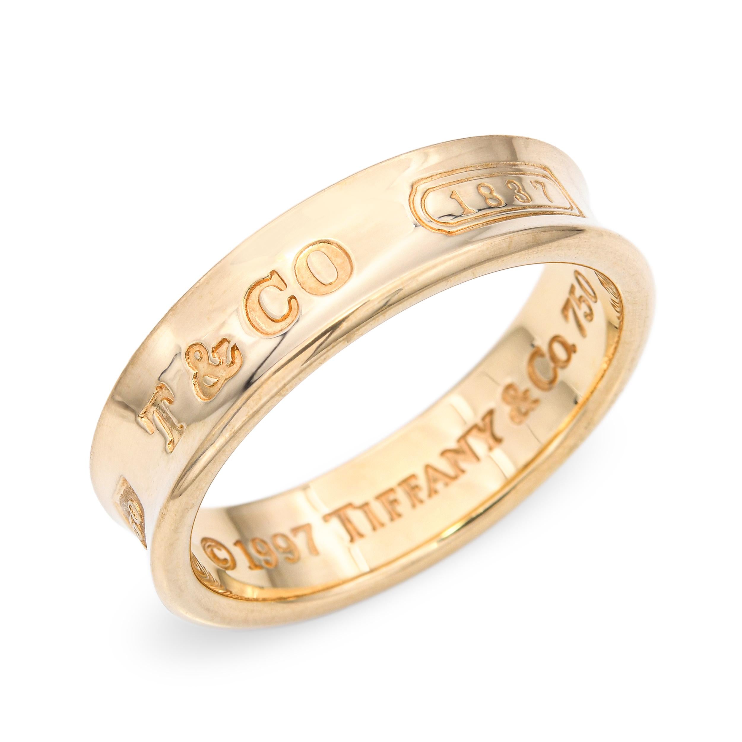 1997 Tiffany & Co 18k Yellow Gold Wedding Band