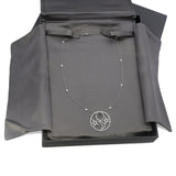 Nini 18k White Gold Diamond Star and Moon Pendant Necklace