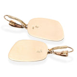 Vintage 14k Yellow Gold Boulder Opal Drop Earrings