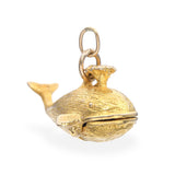 Vintage 9k Yellow Gold Moby Dick in Whale Charm