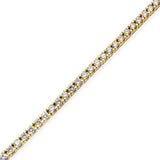 Vintage 18k Yellow Gold 2.9tcw Diamond Tennis Bracelet