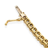 Vintage 18k Yellow Gold 2.9tcw Diamond Tennis Bracelet