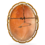 Antique 9ct Yellow Gold Raphael and His Muse Shell Cameo Brooch