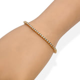 Vintage 18k Yellow Gold 2.9tcw Diamond Tennis Bracelet