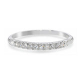 Vintage Platinum Diamond Half Band Ring