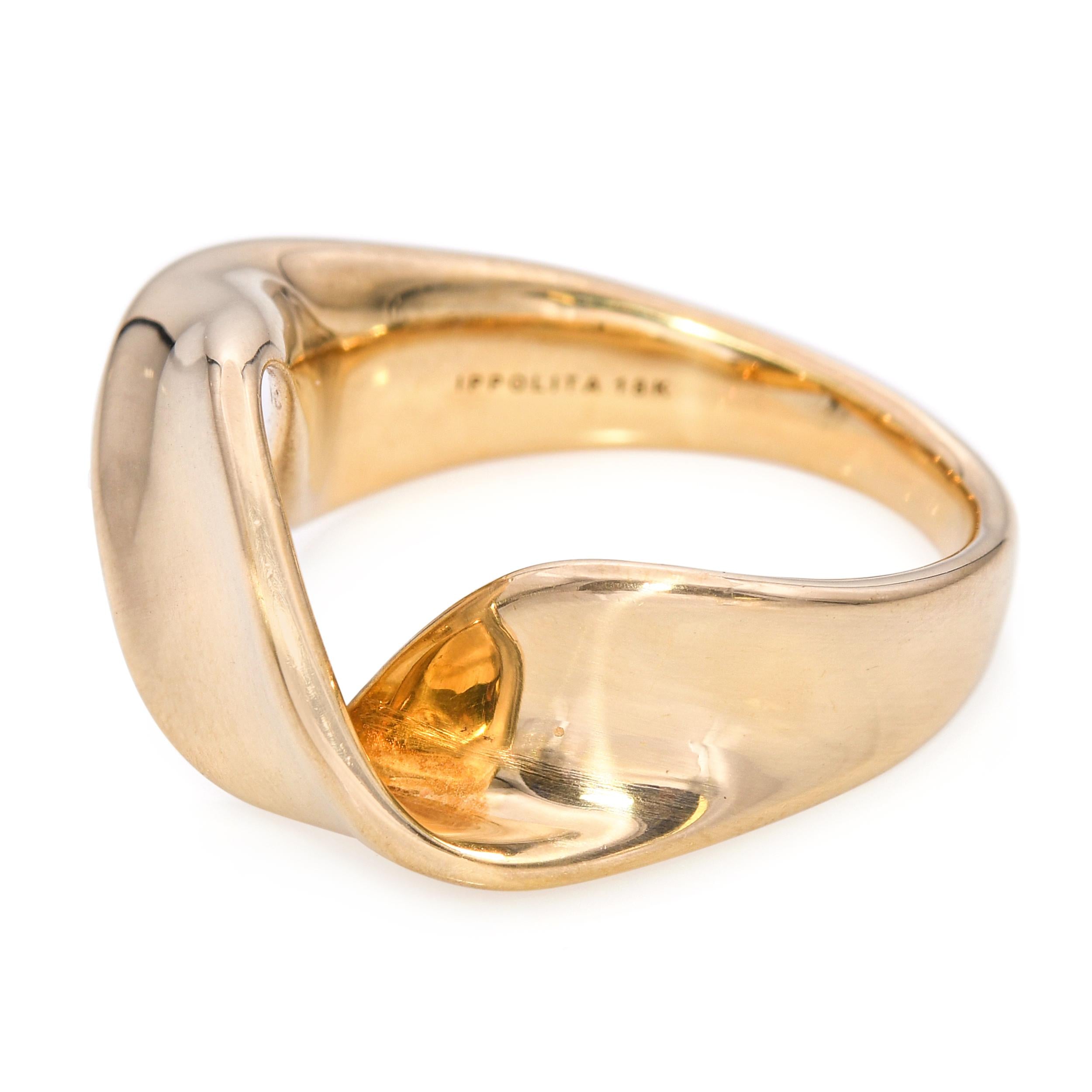 Ippolita 18k Yellow Gold Twisted Ribbon Ring