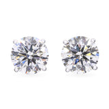 14k White Gold IGI 3.06ctw Lab Grown Diamond Stud Earrings