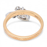 Vintage Yellow Gold 1.15ctw Diamond Bypass Ring