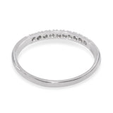 Vintage Platinum Diamond Half Band Ring