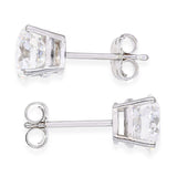 14k White Gold IGI 3.06ctw Lab Grown Diamond Stud Earrings