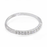 Vintage Platinum Diamond Half Band Ring
