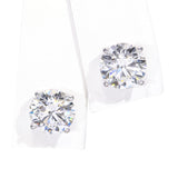 14k White Gold IGI 3.06ctw Lab Grown Diamond Stud Earrings