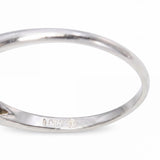 Vintage Le Reine 17k White Gold .93ct Old Euro Diamond Engagement Ring