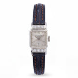 Vintage Patek Phillipe Platinum and Diamond Ladies Wristwatch Ref. 3128