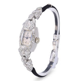 Vintage Platinum Eterna Birks Challenger Diamond Ladies Watch