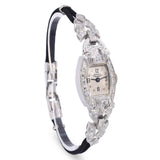 Vintage Platinum Eterna Birks Challenger Diamond Ladies Watch