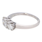 Vintage Palladium 0.85tcw Diamond Engagement Band Ring