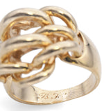 Vintage Tiffany & Co. 14k Yellow Gold Interlocking Woven Ring
