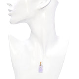 Vintage 14k Yellow Gold Lavender Jade Foo Dog Carving Pendant