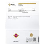 18k Yellow Gold 11ct Ruby Cabochon and Diamond Ring
