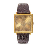 Vintage Buccellati 18k Yellow Gold Snowflake Wristwatch
