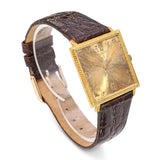 Vintage Buccellati 18k Yellow Gold Snowflake Wristwatch