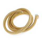 Vintage 18k Yellow and 14k White Gold and Diamond Snake Bracelet