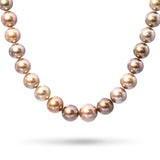 18k Yellow Gold Tahitian Pearl and Diamond Strand Necklace