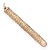 Vintage 9k Yellow Gold Twist Action Toothpick