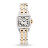 Cartier Two Tone 18k & Stainless Santos Demoiselle 20mm Quartz Watch Ref. 2698