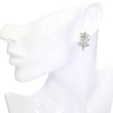 White Gold 2.08tcw Diamond Double Star Earrings