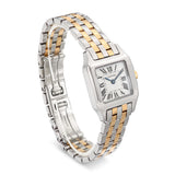 Cartier Two Tone 18k & Stainless Santos Demoiselle 20mm Quartz Watch Ref. 2698