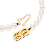 Mikimoto 18k Yellow Gold Pearl Strand Necklace