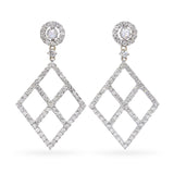 14k White Gold Diamond 1.20tcw Diamond Earrings