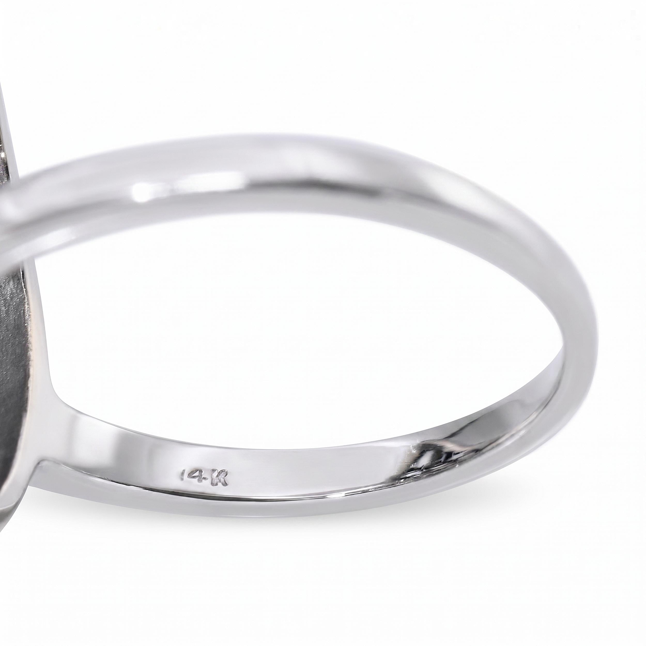 Vintage 14k White Gold 1.1tcw Old Mine Diamond Pave Ring