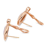 Vintage 13k Yellow Gold Opal & Diamond Earrings
