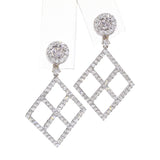 14k White Gold Diamond 1.20tcw Diamond Earrings