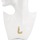 Erte 14k Yellow Gold Sultry Woman with Cheeta Diamond and Ruby Brooch Pin