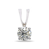 Vintage 14k White Gold GIA 1.06ct N Vs2 Diamond Pendant