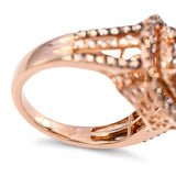 Le Vian 14k Rose Gold 1.34ctw Chocolate Diamond Cluster Ring