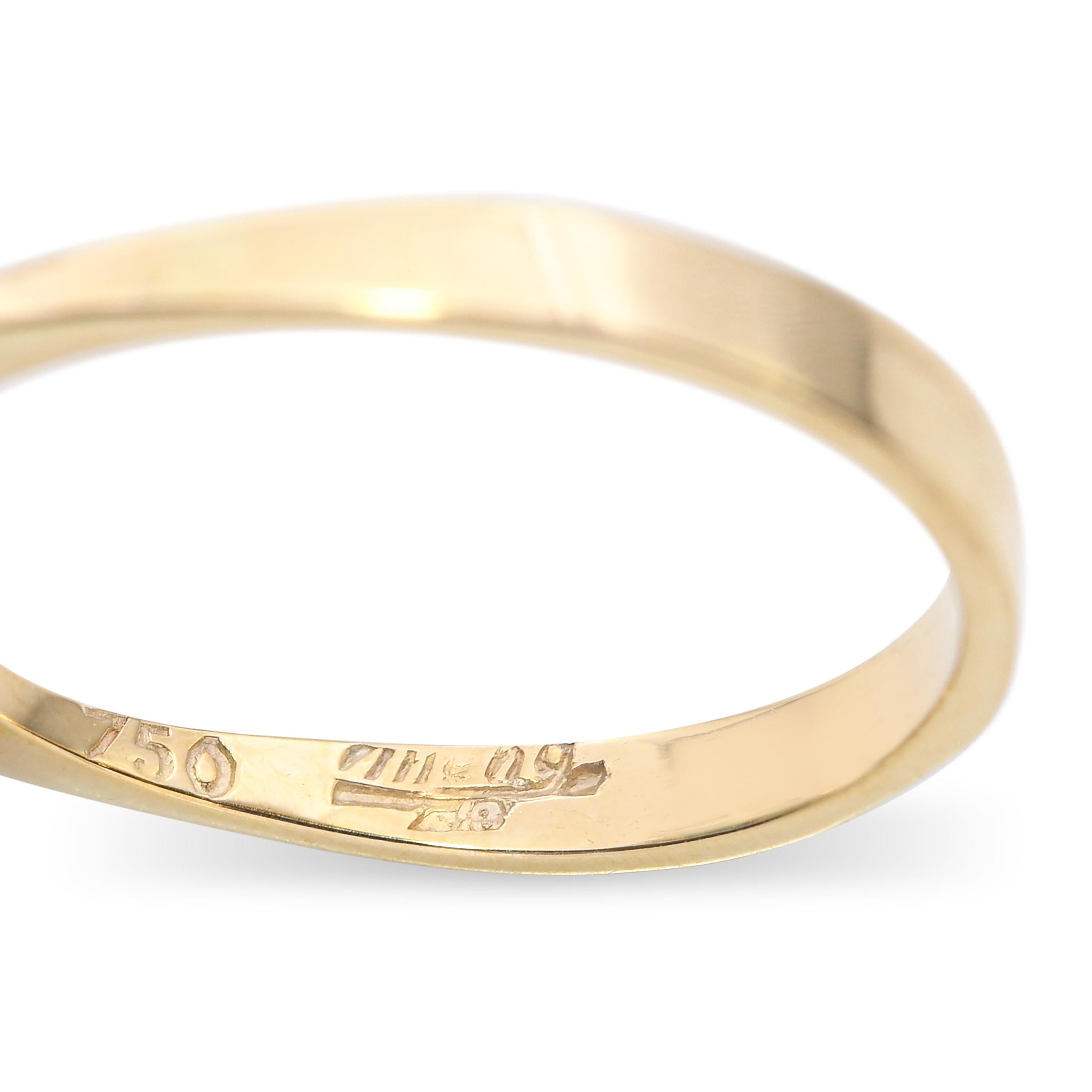 Vintage 18k Yellow Gold 6.51ct Vivid Green Tourmaline and Diamond Ring