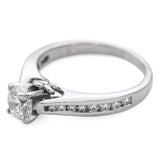 Vintage Platinum 0.98tcw Diamond Engagement Ring