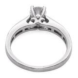 Vintage Platinum 0.98tcw Diamond Engagement Ring