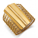 Antique Yellow Gold Victorian Chain Cuff Bracelet