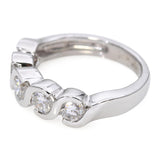 Platinum S-Curve 1.00ctw Diamond Wedding Band