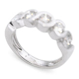 Platinum S-Curve 1.00ctw Diamond Wedding Band