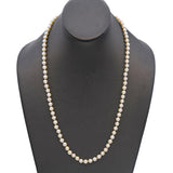 Vintage Mikimoto Sterling Silver Pearl Necklace