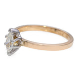 Vintage 14k Yellow Gold 0.32tcw Marquise Diamond Solitaire Ring