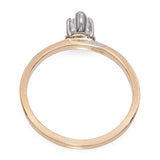 Vintage 14k Yellow Gold 0.32tcw Marquise Diamond Solitaire Ring