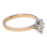 Vintage 14k Yellow Gold 0.32tcw Marquise Diamond Solitaire Ring